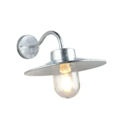 Außenwandlampe Tana, zinkfarben, Ausladung 41 cm Metall IP44