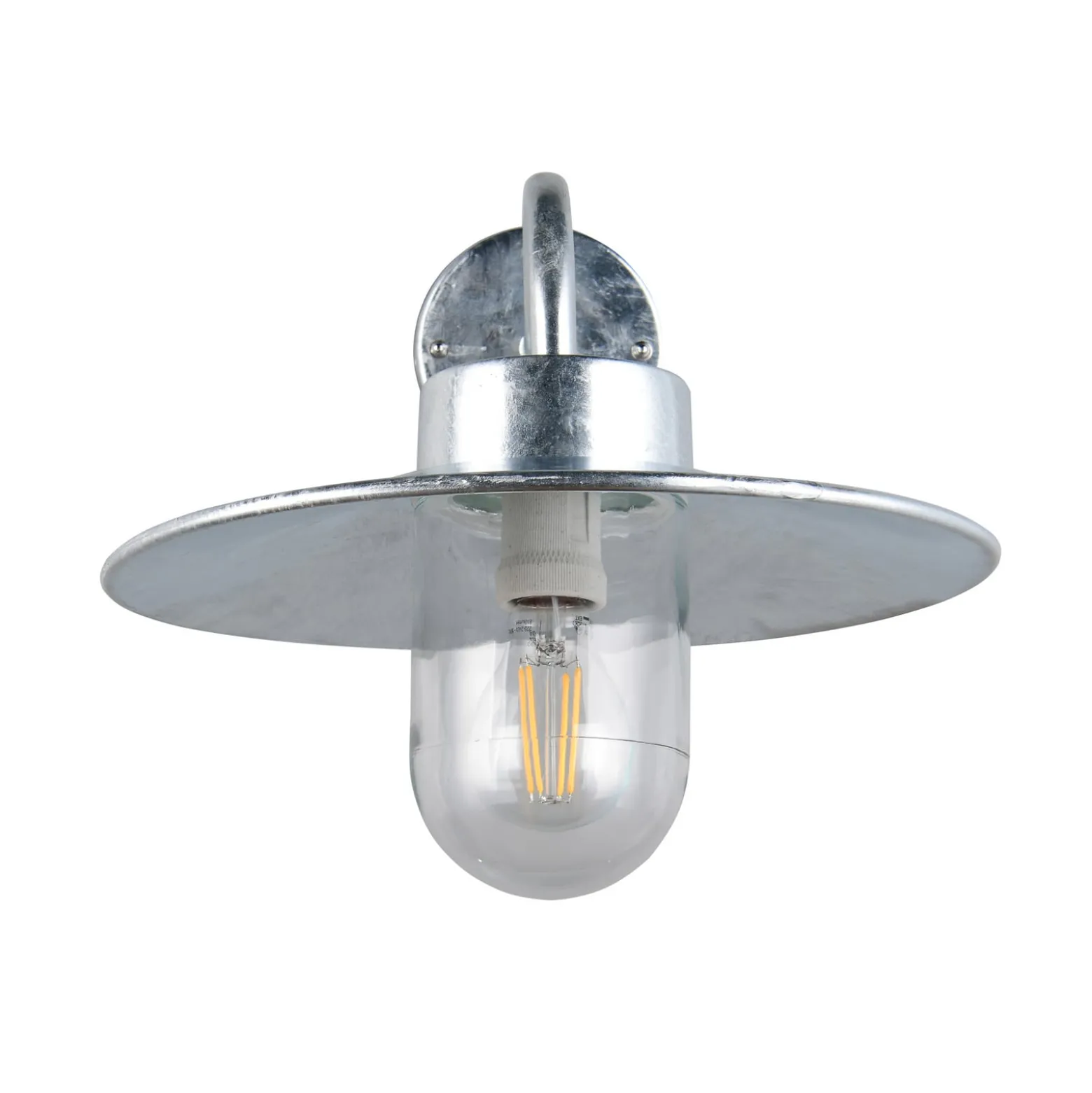 Außenwandlampe Tana, zinkfarben, Ausladung 41 cm Metall IP44