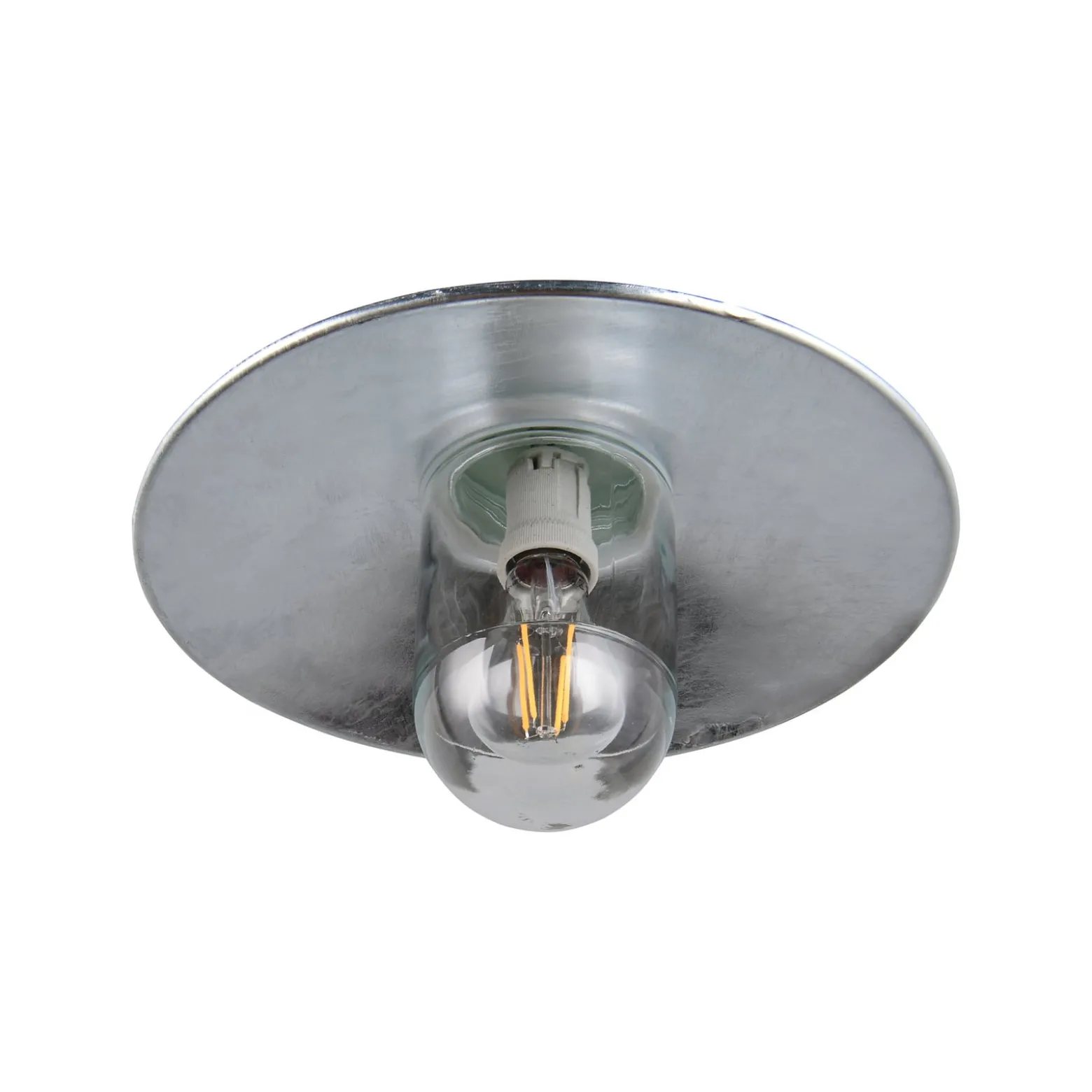 Außenwandlampe Tana, zinkfarben, Ausladung 41 cm Metall IP44