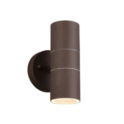 Außenwandlampe Turia, rostfarben, Höhe 16 cm, Metall