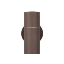 Außenwandlampe Turia, rostfarben, Höhe 16 cm, Metall