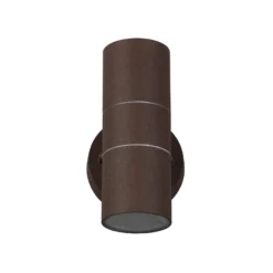 Außenwandlampe Turia, rostfarben, Höhe 16 cm, Metall