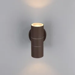 Außenwandlampe Turia, rostfarben, Höhe 16 cm, Metall