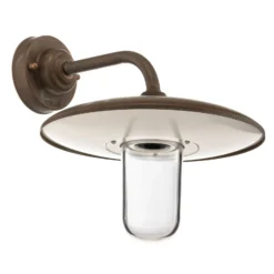 Außenwandleuchte Casale, antik-kupfer Glas klar