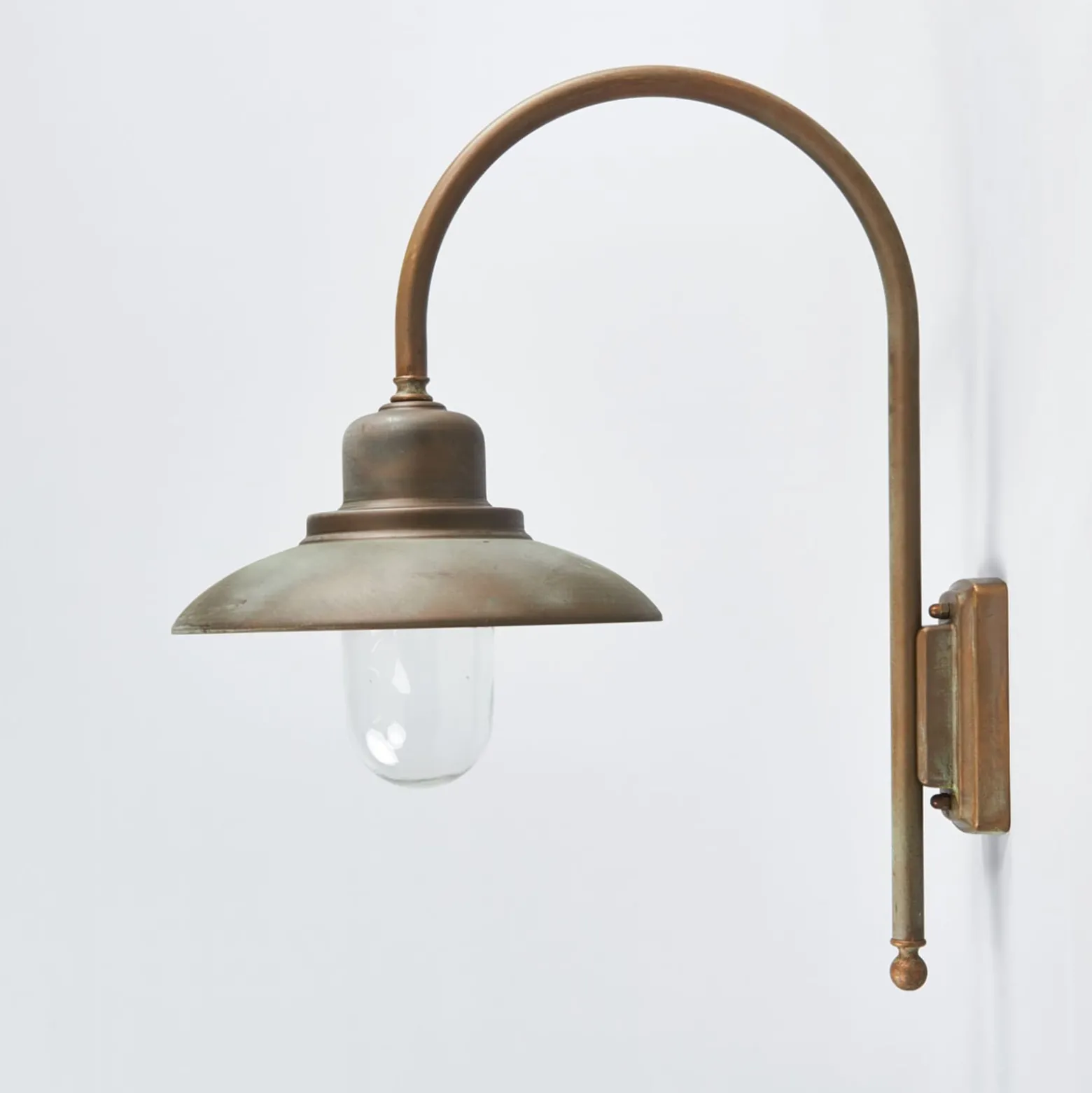 Außenwandleuchte Casale Höhe 60cm, messing antik