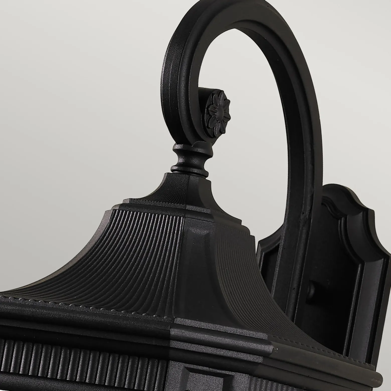 Außenwandleuchte Cotswold Lane schwarz Höhe 76,2cm