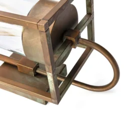 Außenwandleuchte Cubic³ 3362 messing antik/klar
