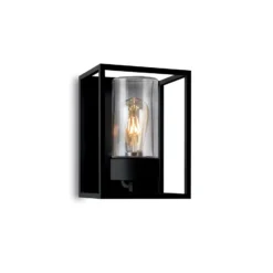 Außenwandleuchte Cubic³ 3366 schwarz/klar