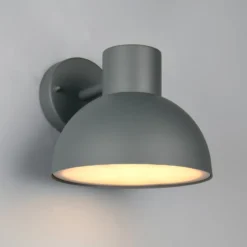 Außenwandleuchte ELBE, anthrazit, Ø 20 cm, Metall, IP44