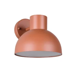 Außenwandleuchte Elbe, apricot, Aluminium-Druckguss, E27