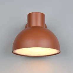 Außenwandleuchte Elbe, apricot, Aluminium-Druckguss, E27