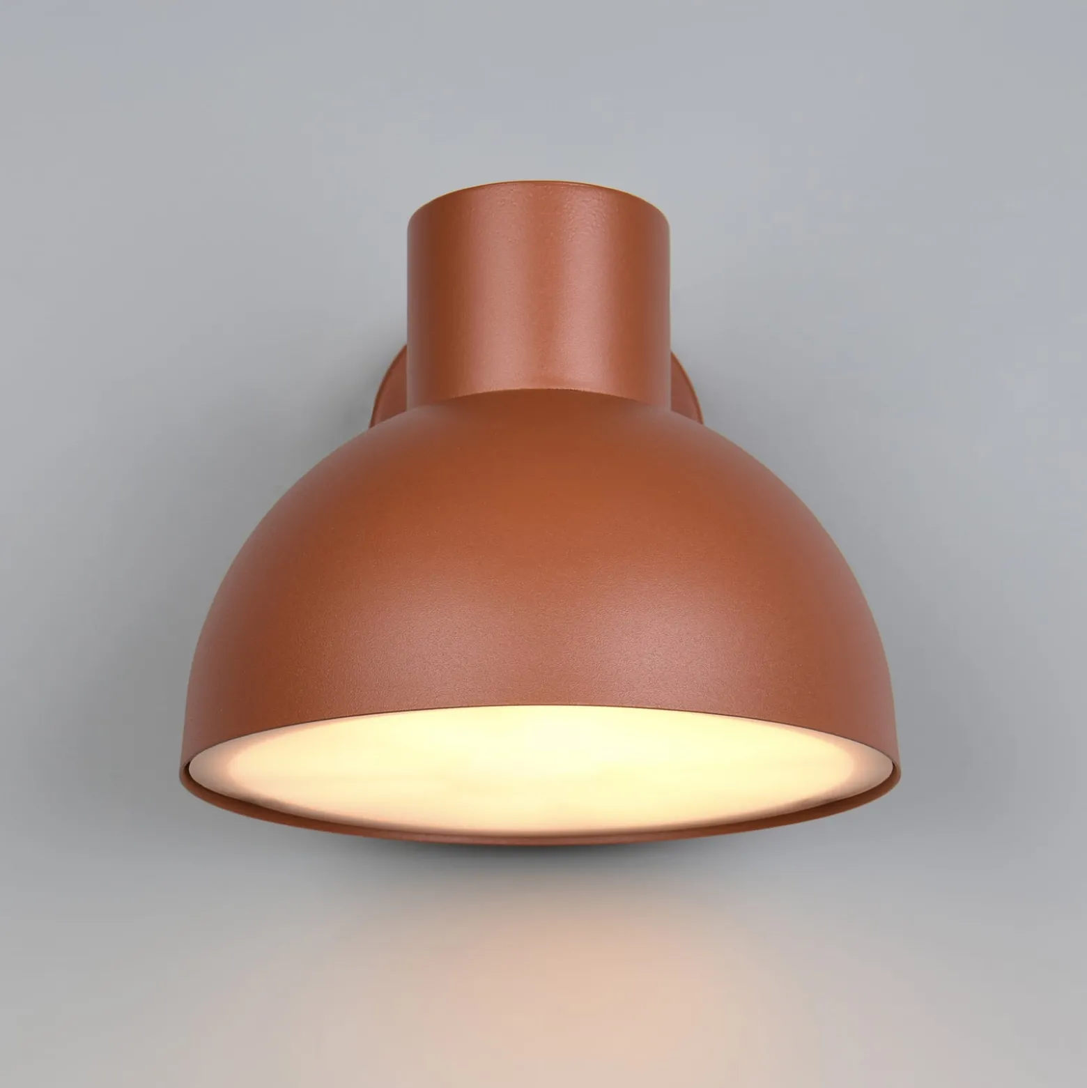 Außenwandleuchte Elbe, apricot, Aluminium-Druckguss, E27