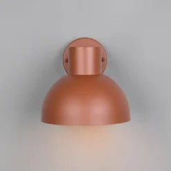 Außenwandleuchte Elbe, apricot, Aluminium-Druckguss, E27