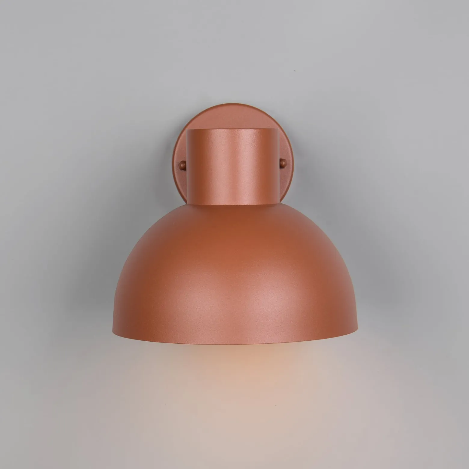 Außenwandleuchte Elbe, apricot, Aluminium-Druckguss, E27