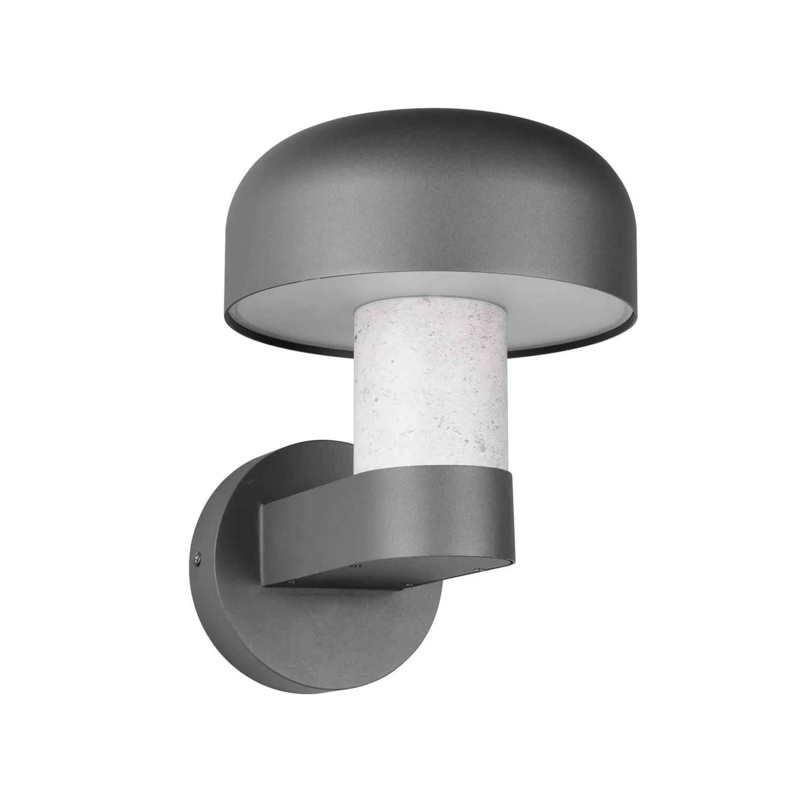 Außenwandleuchte Fraser, grau/Betonoptik, Alu, IP54, E27