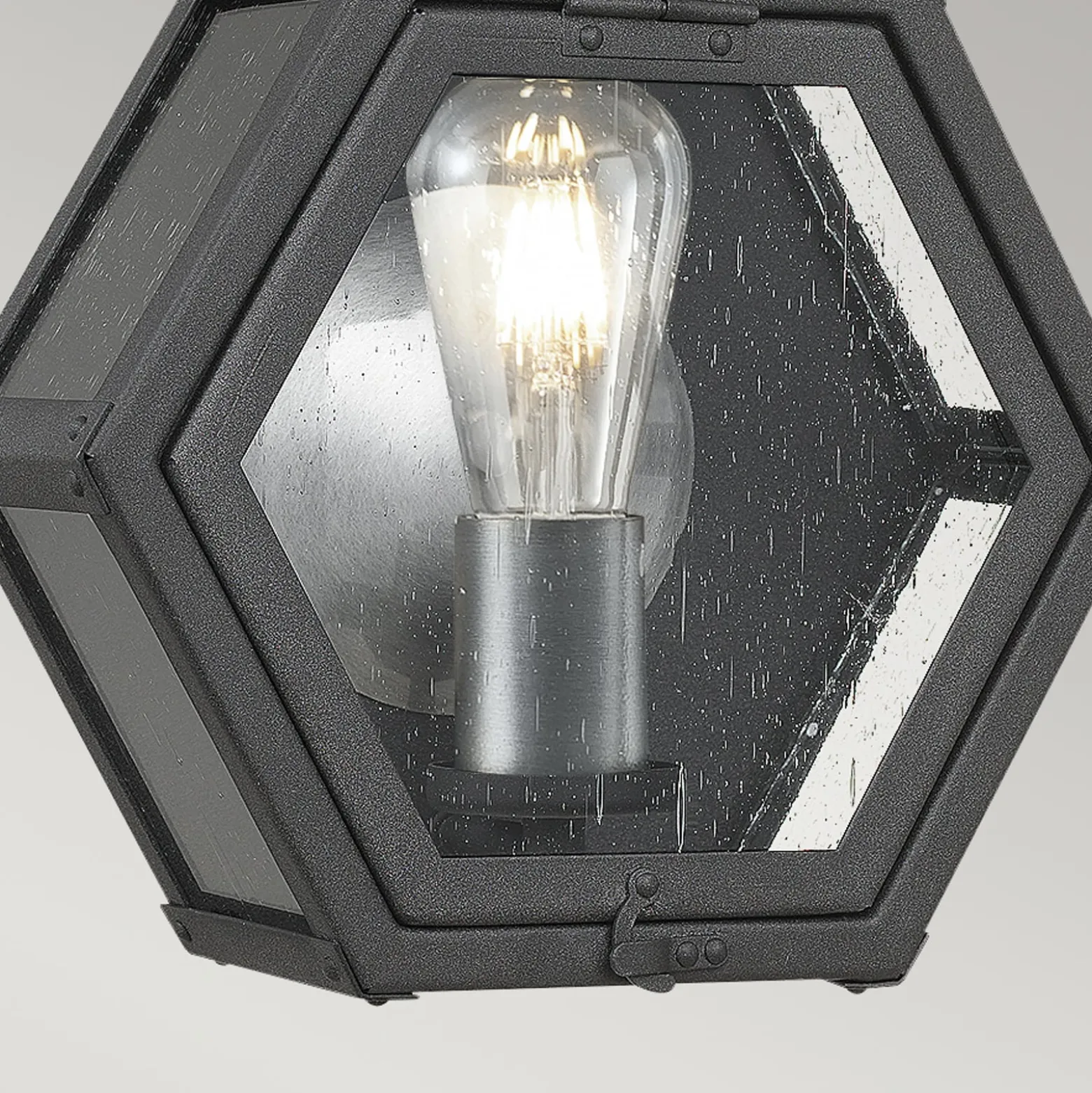 Außen-Wandleuchte Heath Breite 26,7cm schwarz