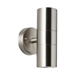 Außenwandleuchte Jandy up/down edelstahlfarben, Metall, GU10