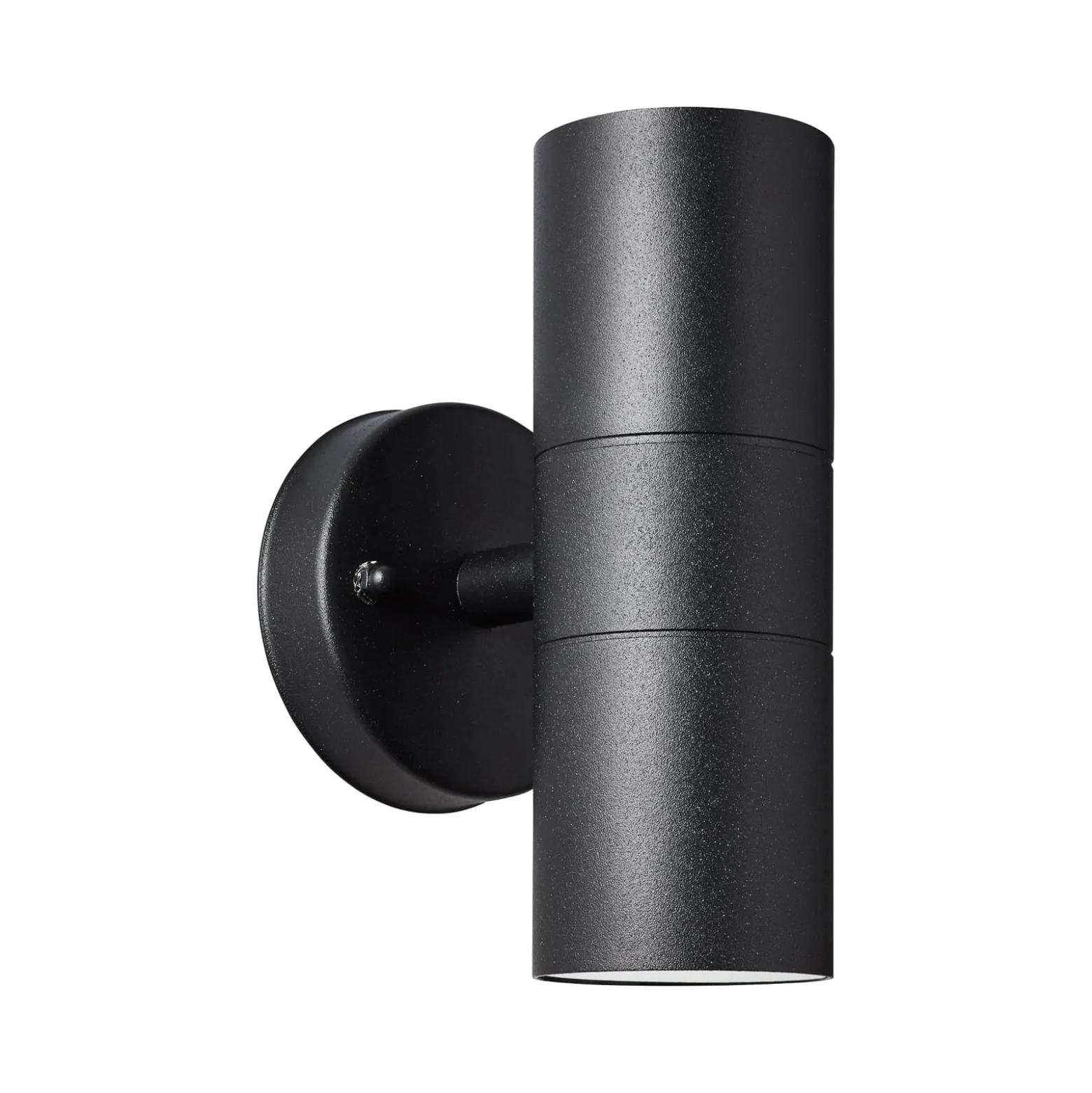 Außenwandleuchte Jandy up/down, schwarz, Metall, Glas, GU10