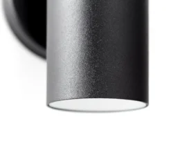 Außenwandleuchte Jandy up/down, schwarz, Metall, Glas, GU10