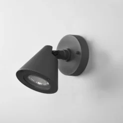 Außenwandleuchte Kaveri aus Aluminium, anthrazit