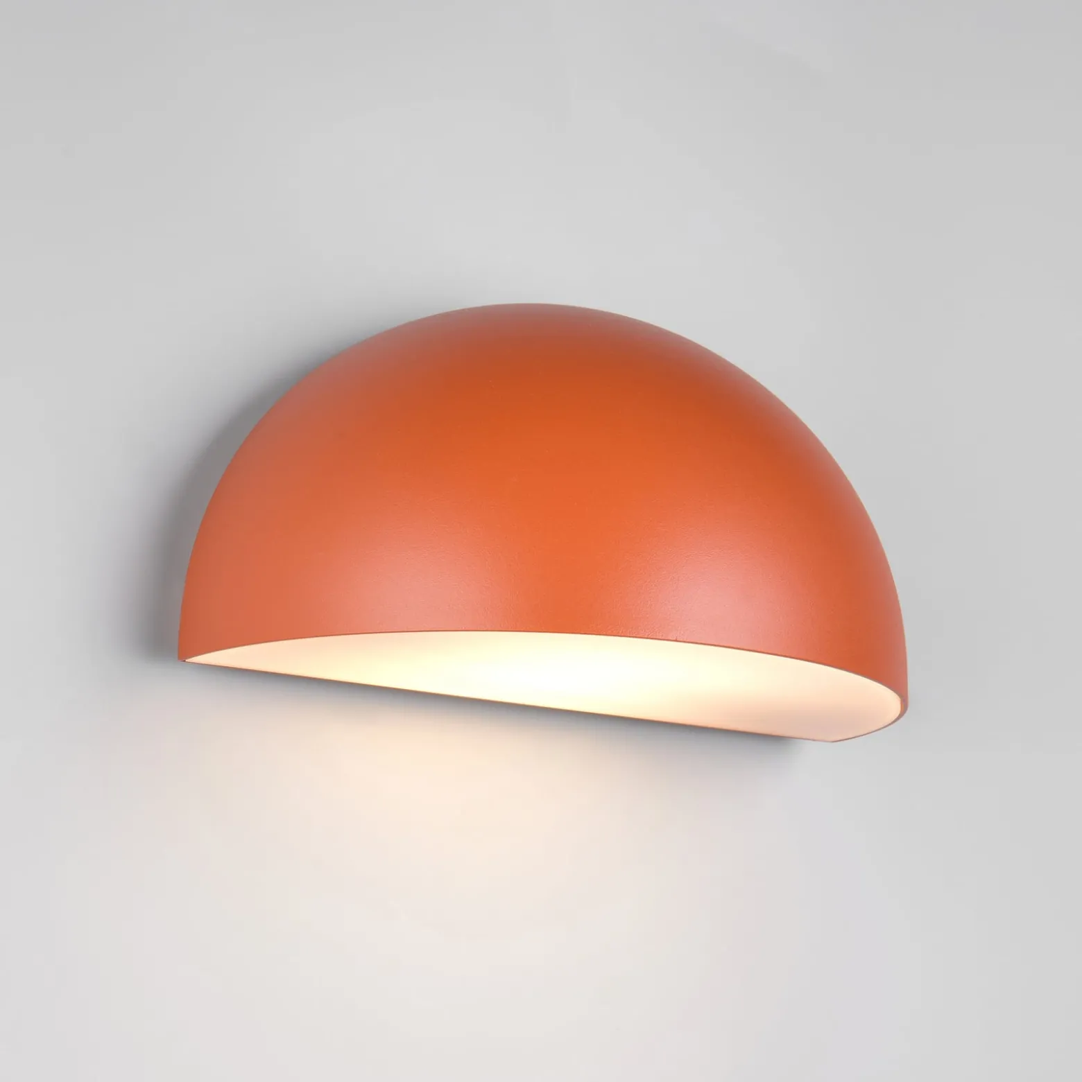 Außenwandleuchte Maas, apricot, Aluminium-Druckguss, E27