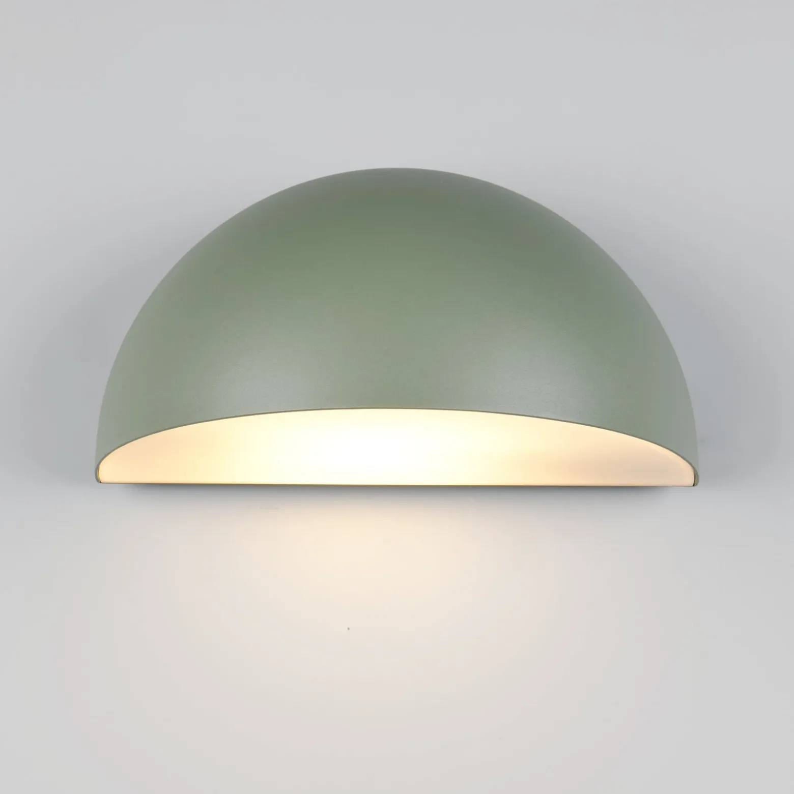 Außenwandleuchte MAAS, grün, Breite 27 cm, Metall, IP44