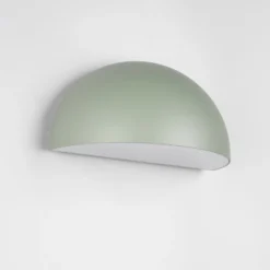 Außenwandleuchte MAAS, grün, Breite 27 cm, Metall, IP44