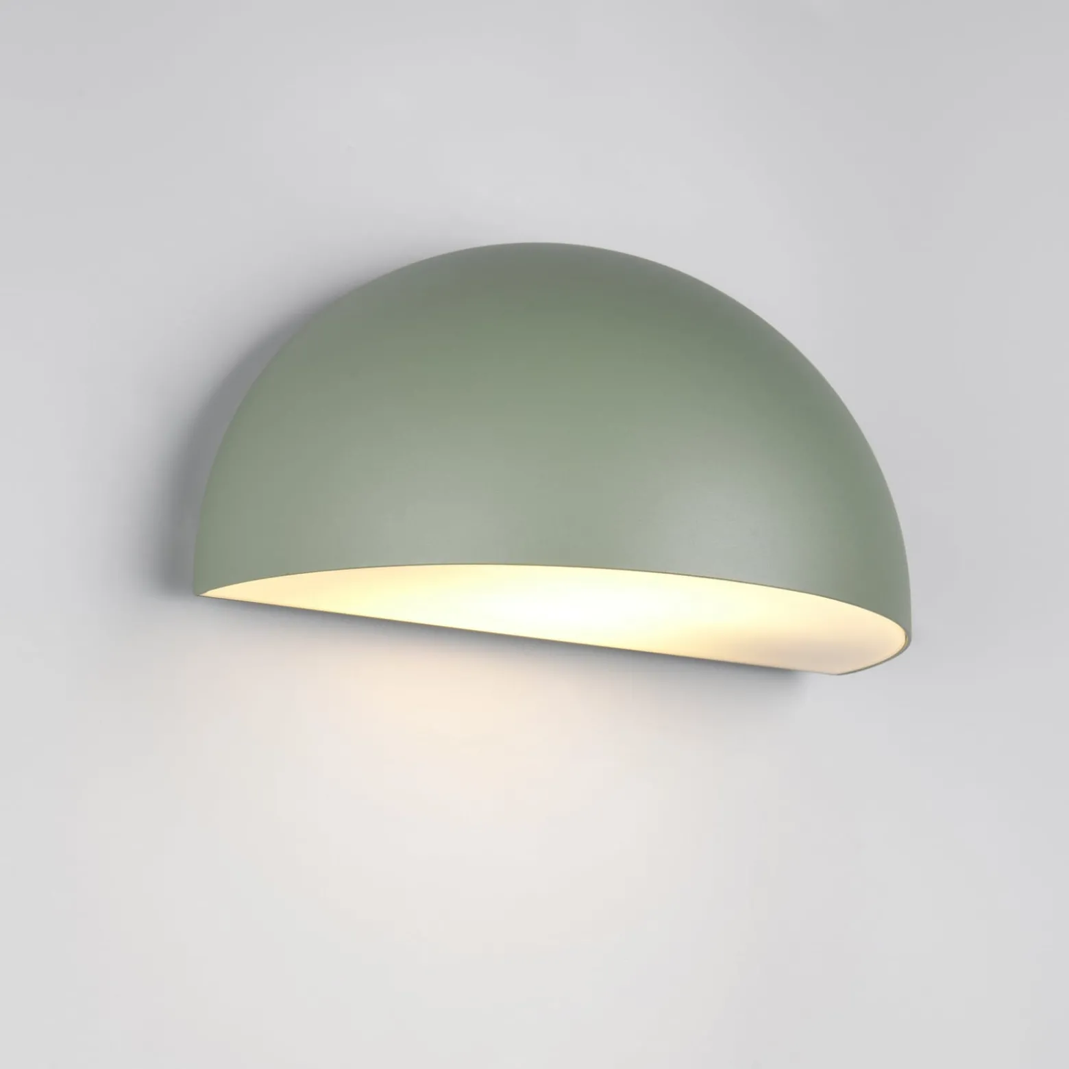 Außenwandleuchte MAAS, grün, Breite 27 cm, Metall, IP44
