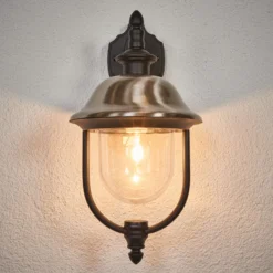 Außenwandleuchte Parma, Metall, Fassung unten, E27, IP43