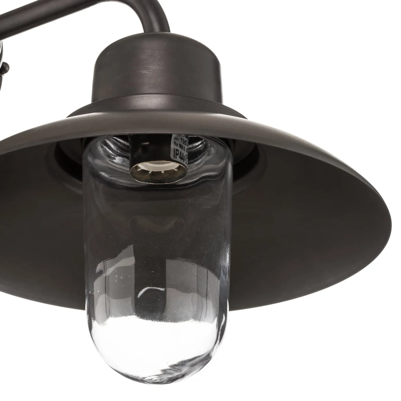 Außenwandleuchte Patio Messing brüniert, Glas klar