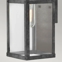 Außenwandleuchte Porter, schwarz, 33,6 cm hoch
