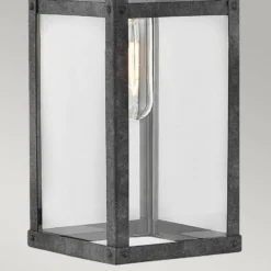 Außenwandleuchte Porter, schwarz, 47,4 cm hoch