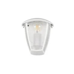 Außenwandleuchte VENTA, weiß, anliegend, Höhe 20 cm, IP44