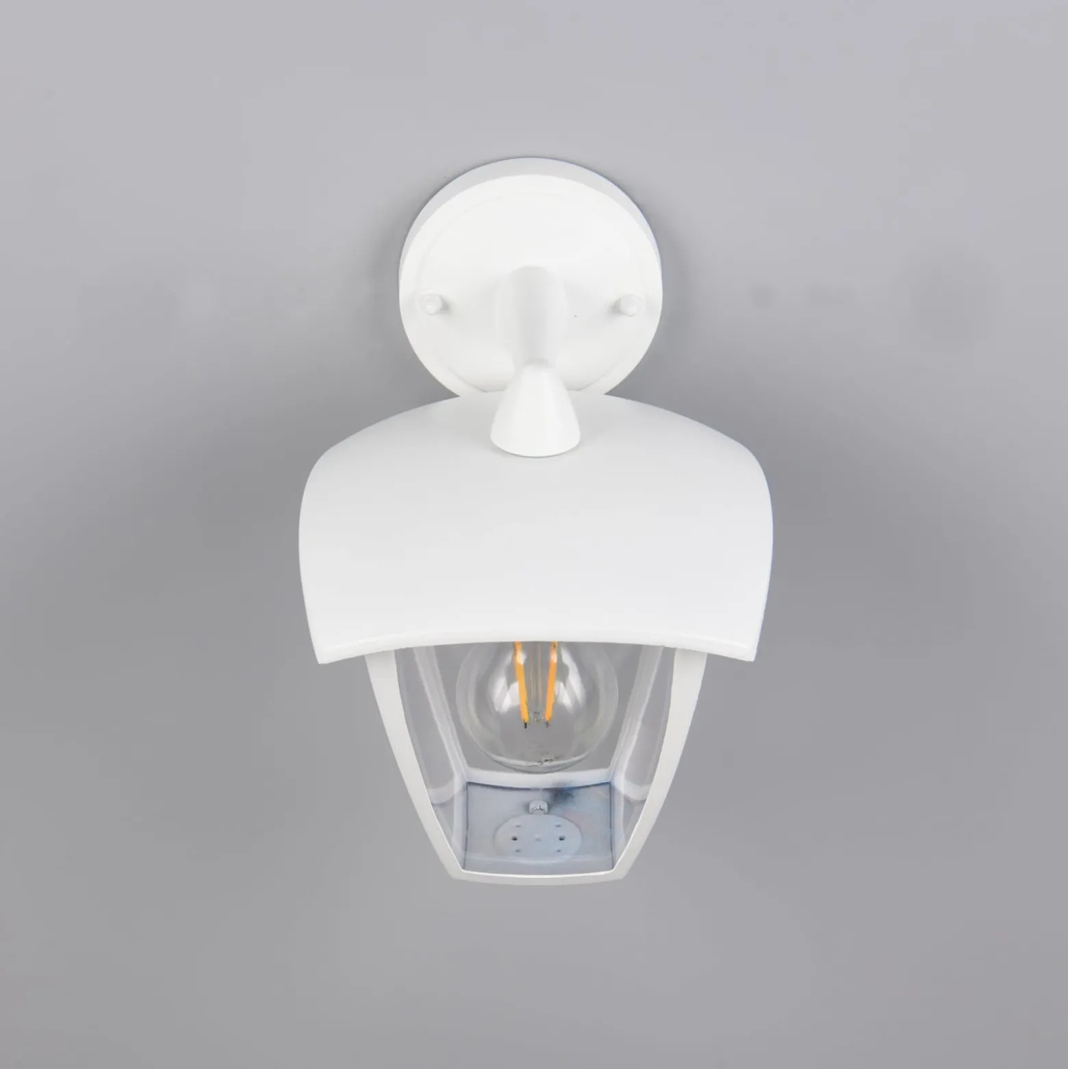 Außenwandleuchte VENTA, weiß, Fassung unten, Höhe 24 cm IP44