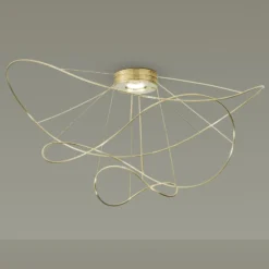 Axolight Hoops 3 LED-Deckenleuchte, gold