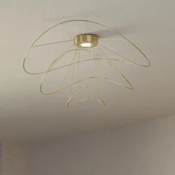 Axolight Hoops 3 LED-Deckenleuchte, gold
