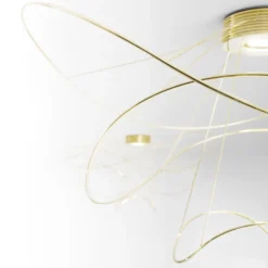 Axolight Hoops 3 LED-Deckenleuchte, gold