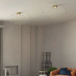Axolight Hoops 3 LED-Deckenleuchte, gold