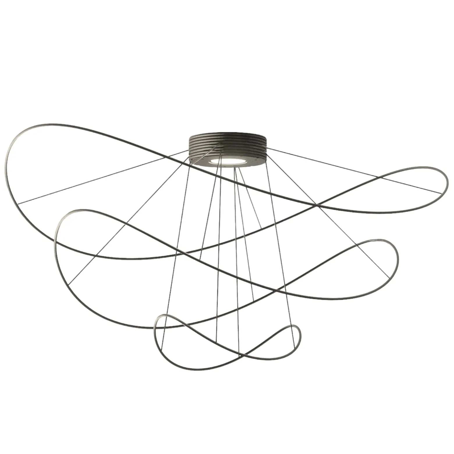 Axolight Hoops 3 LED-Deckenleuchte, schwarz