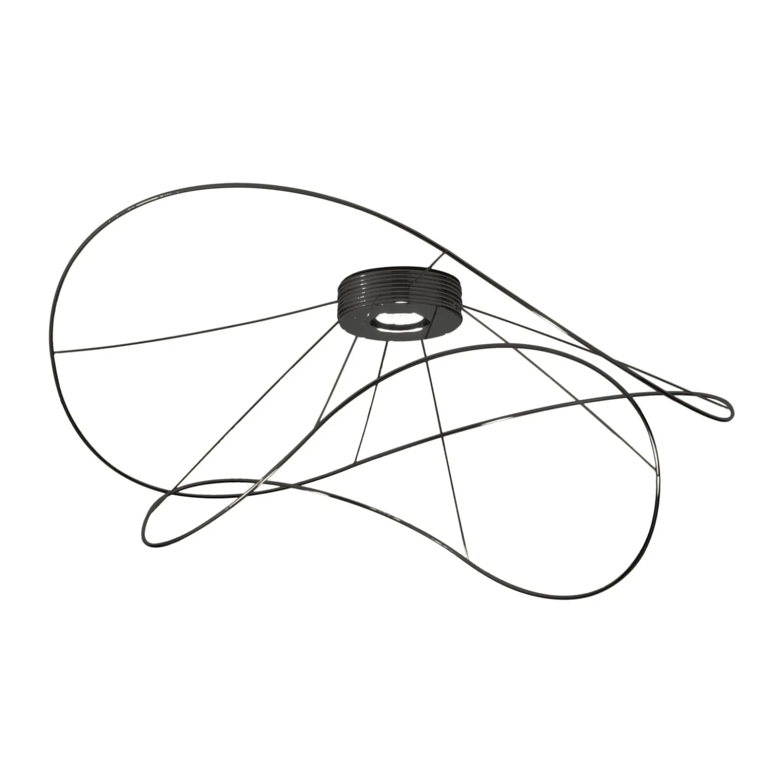Axolight Hoops 2 LED-Deckenleuchte, schwarz
