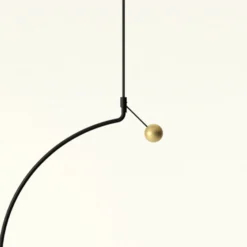 Axolight Liaison M1 Pendellampe schwarz/gold 46cm