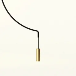Axolight Liaison M1 Pendellampe schwarz/gold 46cm