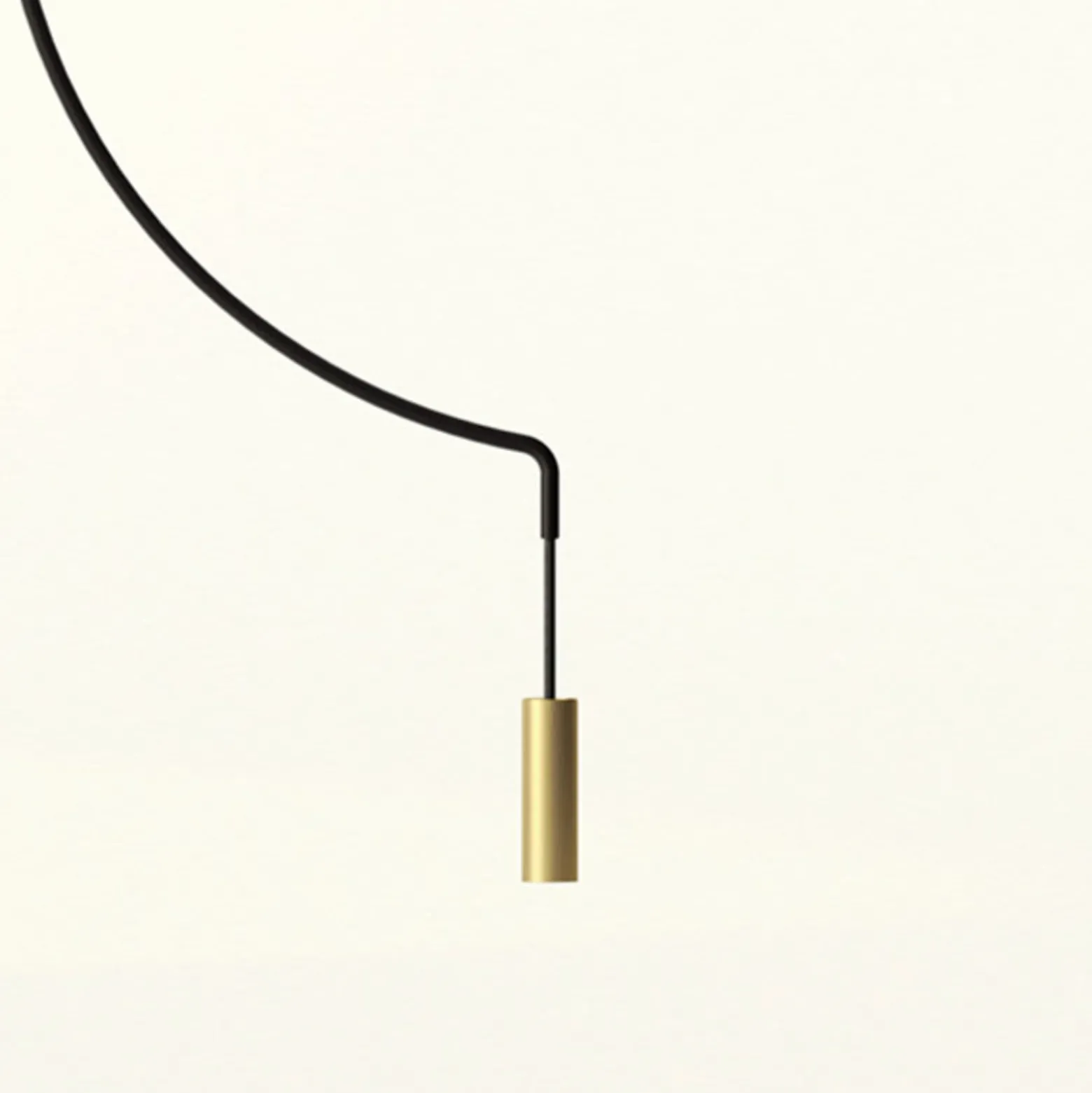 Axolight Liaison M1 Pendellampe schwarz/gold 46cm