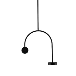 AYTM LED-Hängeleuchte Grasil, schwarz, Marmor, Höhe 97 cm