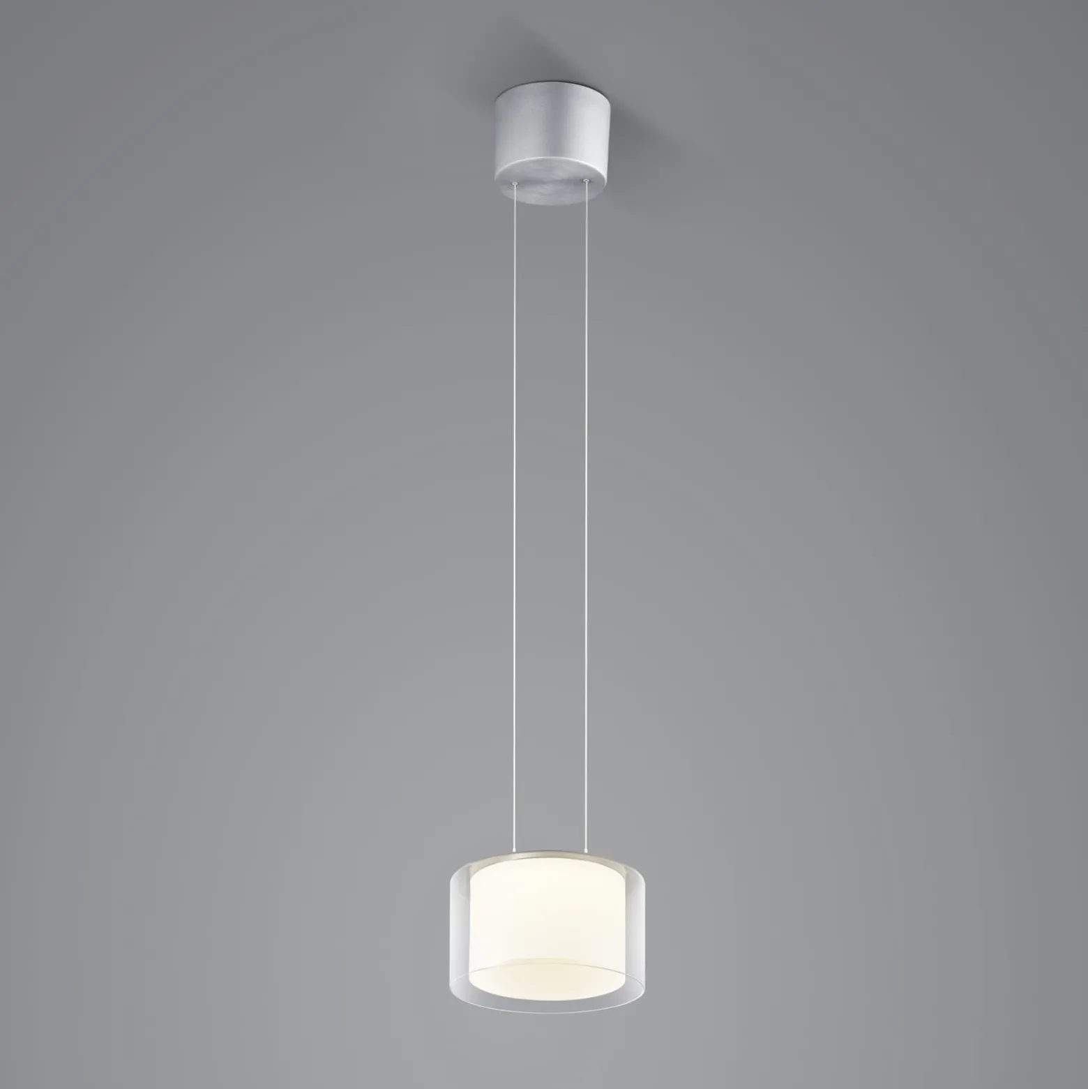 BANKAMP Grand Clear LED-Hängeleuchte, 1fl, Ø 20 cm
