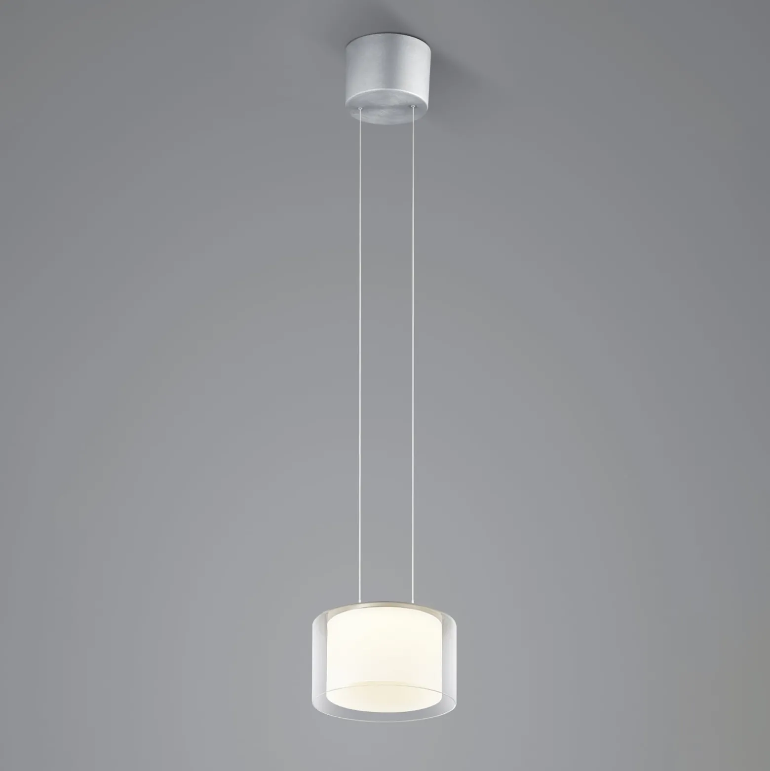 BANKAMP Grand Clear LED-Hängeleuchte, 1fl, Ø 20 cm