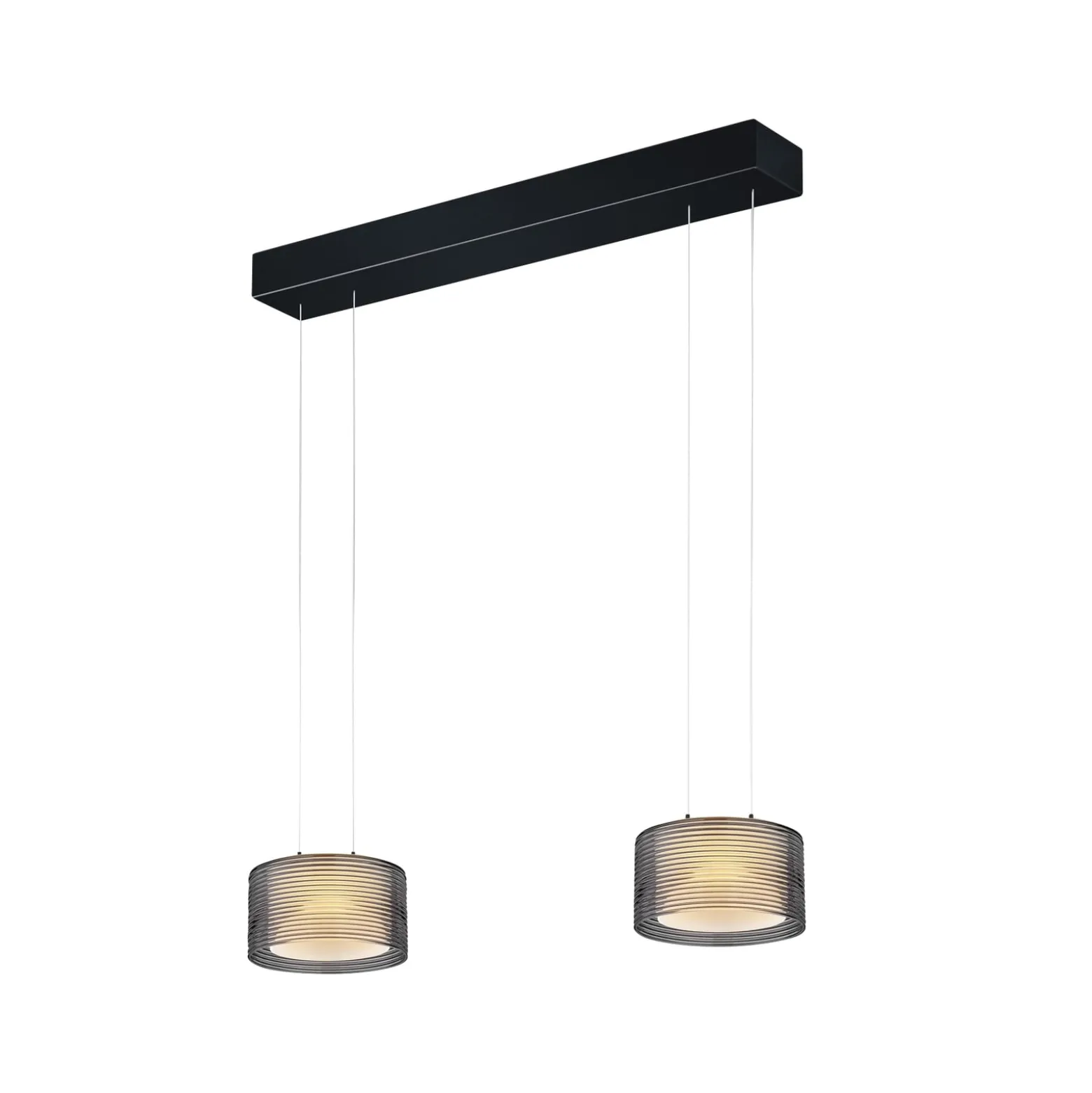 BANKAMP Grand Groove LED-Hängeleuchte, zweiflammig