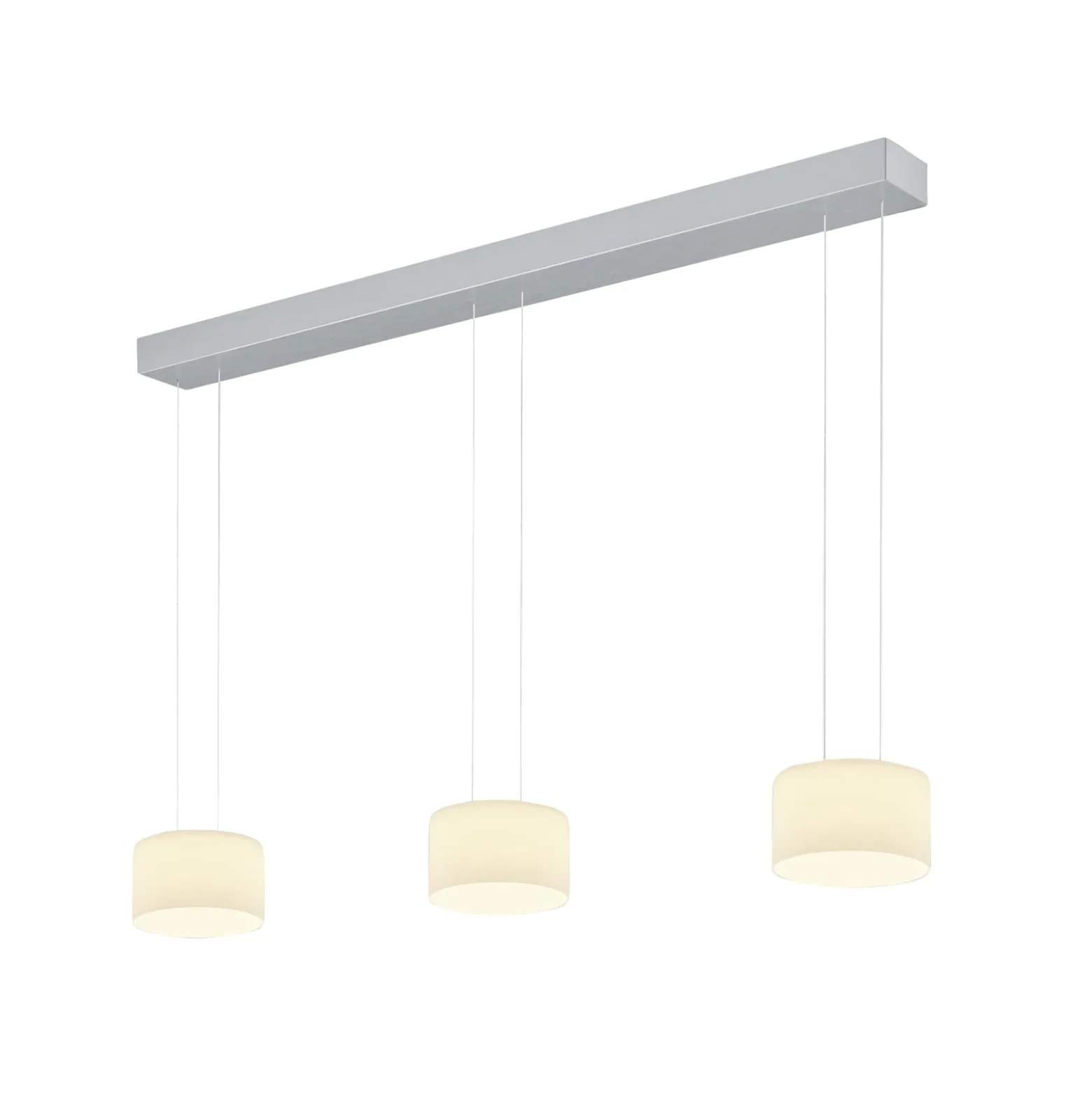 BANKAMP Grand Opal Pendel, dreiflammig, aluminium