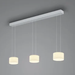 BANKAMP Grand Opal Pendel, dreiflammig, aluminium