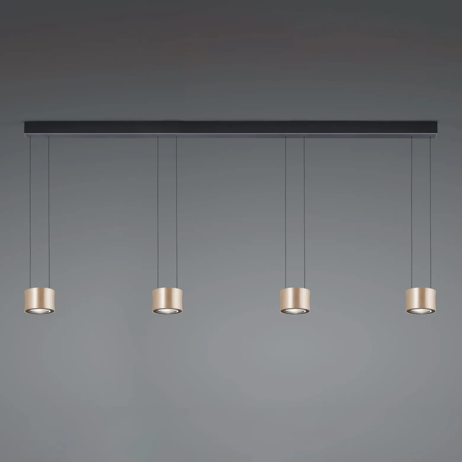 BANKAMP Impulse Flex LED-Hängeleuchte 4fl. rose